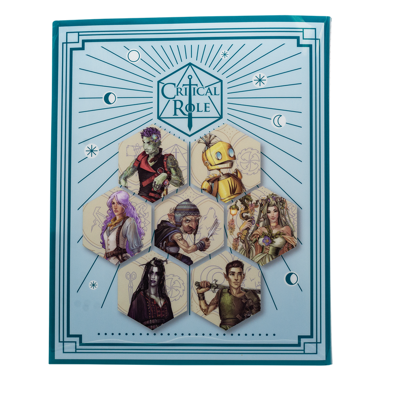 Critical Role Bells Hells Chetney Pock O'Peafrom RPG Folio with Stickers for Dungeons & Dragons | Nexcstoioe