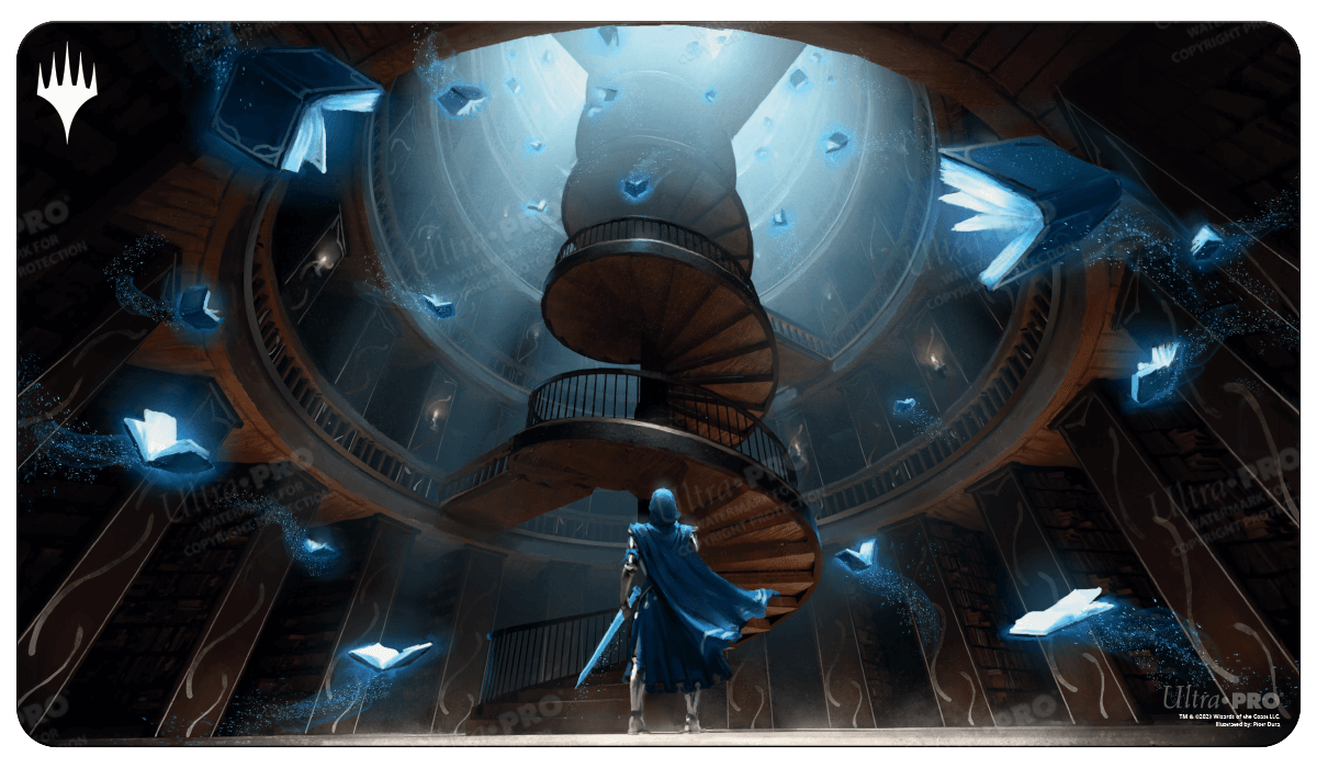 Wilds of Eldraine Virtue of Knowledge Standard Gaming Playmat for Magic: The Gathering | Nexcstoioe