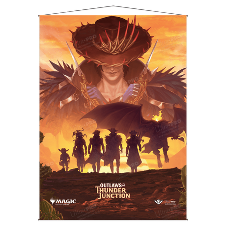 Outlaws of Thunder Junction Gang Silhouette Wall Scroll for Magic: The Gathering | Nexcstoioe