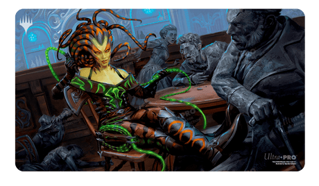 Outlaws of Thunder Junction Vraska, the Silencer Key Art Standard Gaming Playmat for Magic: The Gathering | Nexcstoioe