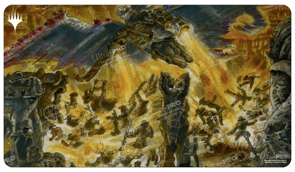 Outlaws of Thunder Junction Pitiless Carnage Standard Gaming Playmat for Magic: The Gathering | Nexcstoioe