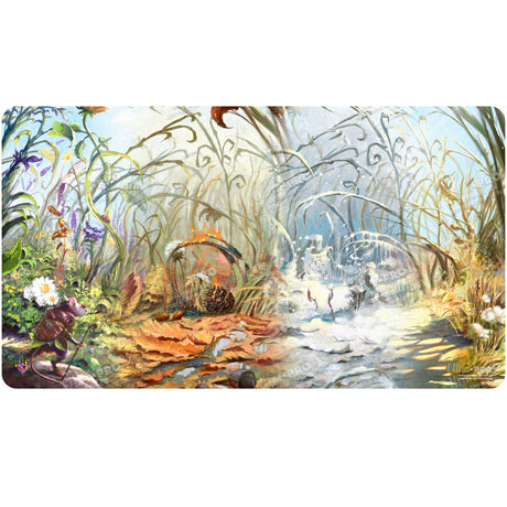 Bloomburrow Season Lands: Plains (Four Seasons) Standard Gaming Playmat for Magic: The Gathering | Nexcstoioe Front