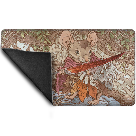 Bloomburrow Mabel, Heir to Cragflame Holofoil Standard Gaming Playmat for Magic: The Gathering | Nexcstoioe Back