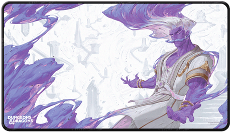 Quests from the Infinite Staircase Black Stitched Alternate Art Playmat for Dungeons & Dragons Front | Nexcstoioe
