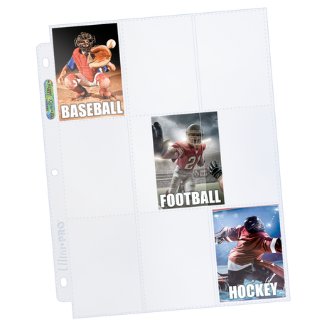 Premium Series 9-Pocket Side Load Pages (100ct) for Standard Size Cards | Nexcstoioe