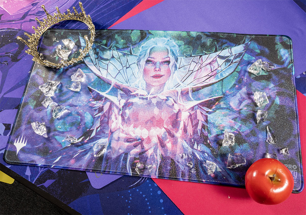 Wilds of Eldraine Crystal Apple AR Enhanced Holofoil Standard Gaming Playmat for Magic: The Gathering | Nexcstoioe