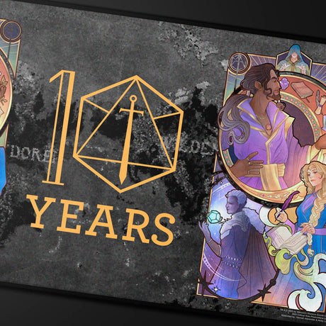 Critical Role 10th Anniversary Stitched Edge Playmat - Matt | Nexcstoioe