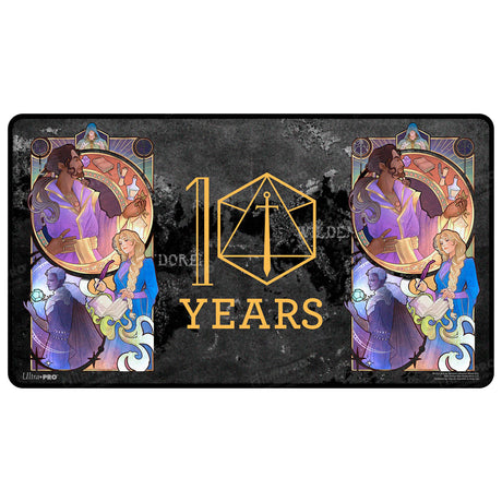 Critical Role 10th Anniversary Stitched Edge Playmat - Matt Front | Nexcstoioe