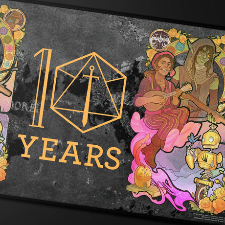 Critical Role 10th Anniversary Stitched Edge Playmat - Sam | Nexcstoioe