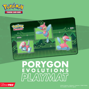 Porygon Evolutions Stitched Playmat
