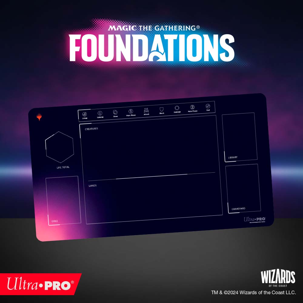 Foundations Learn To Play 1-Player Playmat for Magic: The Gathering | Nexcstoioe