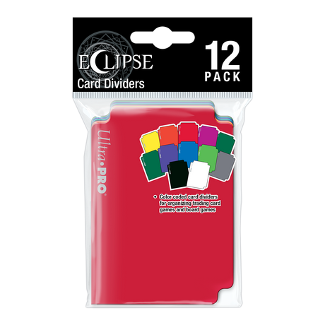 Eclipse Multi-Colored Card Deck Dividers Pack (12ct) | Nexcstoioe