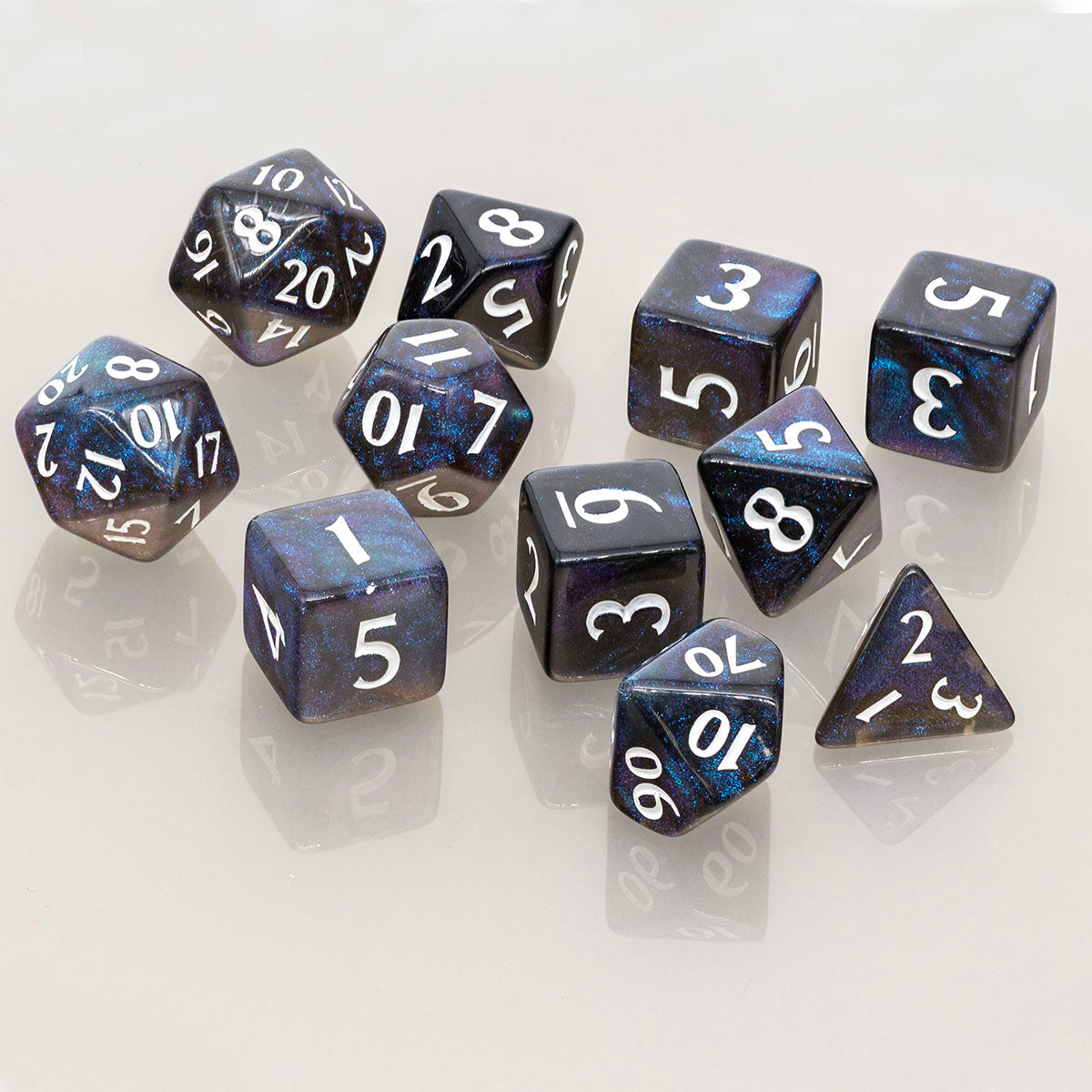 Eclipse Acrylic RPG Dice Set (11ct) | Nexcstoioe