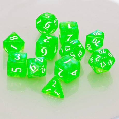 Eclipse Acrylic RPG Dice Set (11ct) | Nexcstoioe