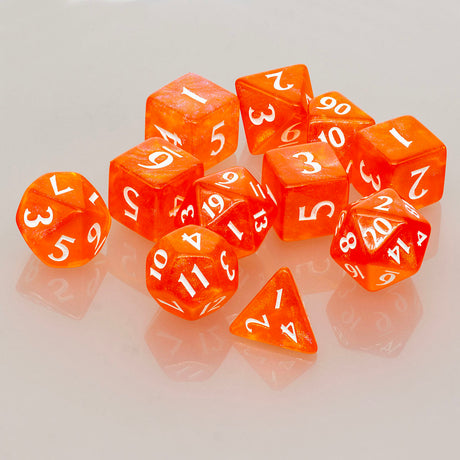 Eclipse Acrylic RPG Dice Set (11ct) | Nexcstoioe