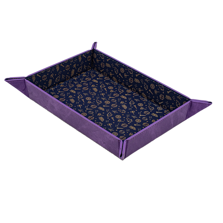 Critical Role Bells Hells Pattern Printed Leatherette Folding Dice Tray | Nexcstoioe