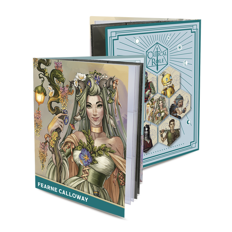 Critical Role Bells Hells Fearne Calloway RPG Folio with Stickers for Dungeons & Dragons | Nexcstoioe