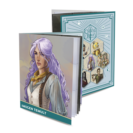 Critical Role Bells Hells Imogen Temult RPG Folio with Stickers for Dungeons & Dragons | Nexcstoioe
