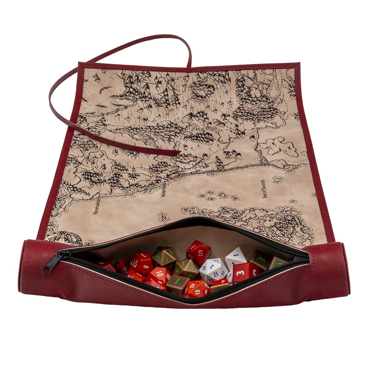 Sword Coast Dice Scroll Map for Dungeons & Dragons | Nexcstoioe