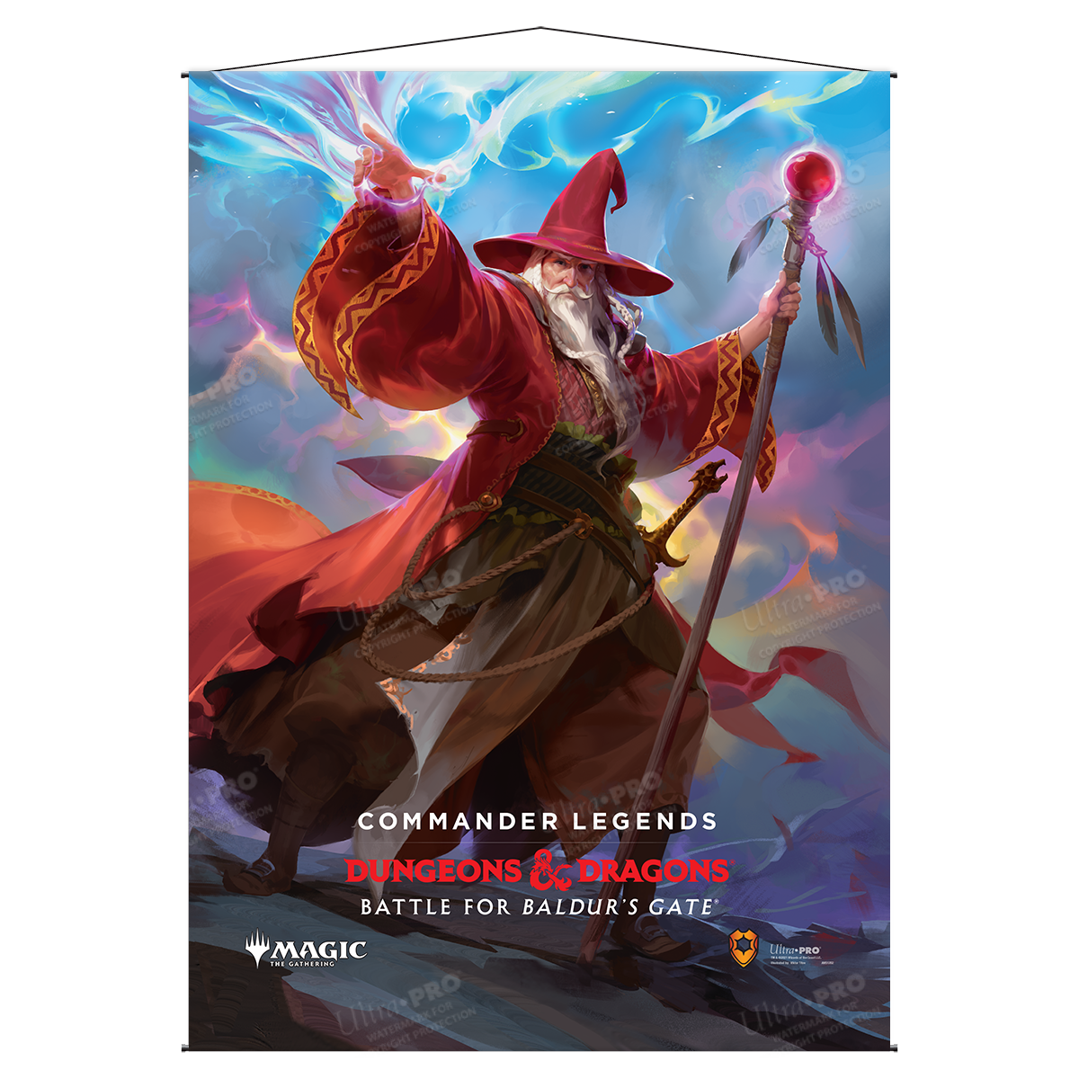 Commander Legends: Battle for Baldur's Gate Elminster Wall Scroll for Magic: The Gathering | Nexcstoioe