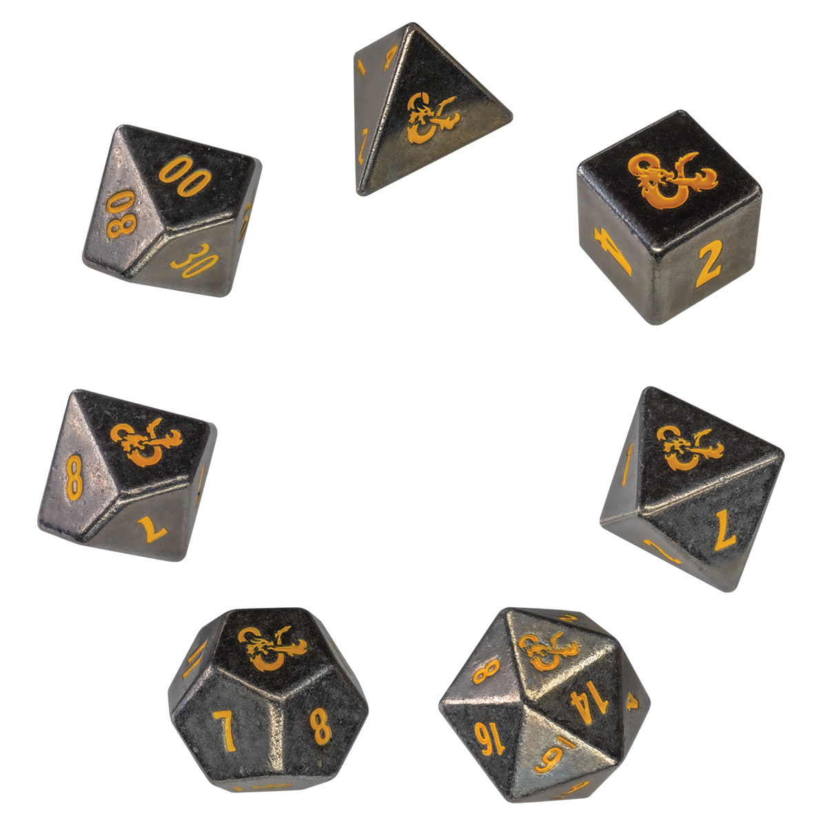 Heavy Metal Spelljammer Realmspace RPG Dice Set (7ct) for Dungeons & Dragons | Nexcstoioe