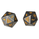 Heavy Metal Realmspace D20 Dice Set (2ct) for Dungeons & Dragons | Nexcstoioe
