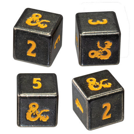 Heavy Metal Spelljammer Realmspace D6 Dice Set (4ct) for Dungeons & Dragons | Nexcstoioe