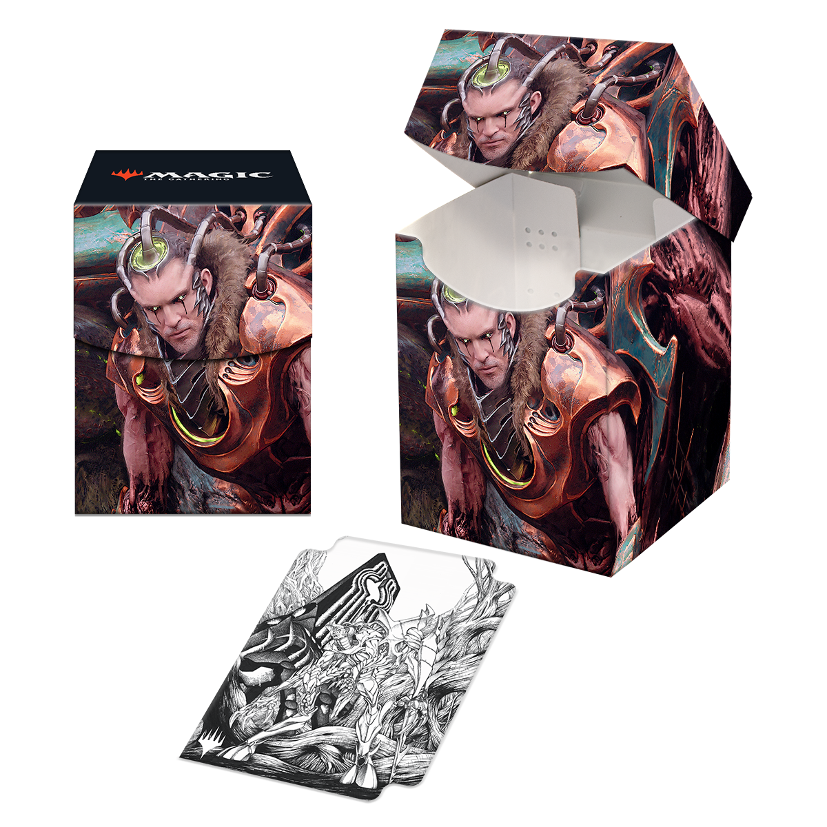 Phyrexia All Will Be One Lukka, Bound to Ruin 100+ Deck Box for Magic: The Gathering | Nexcstoioe