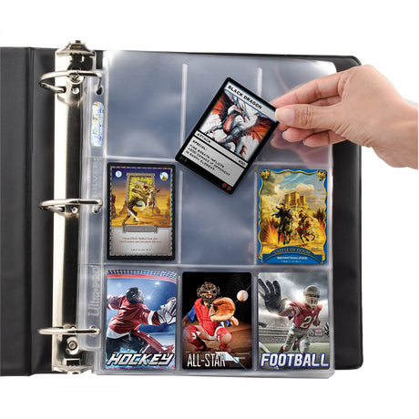 Silver Series 9-Pocket Pages (25ct) for Standard Size Cards | Nexcstoioe