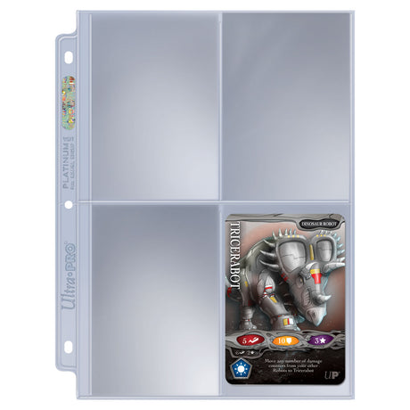 Platinum Series 4-Pocket Pages (25ct) for 3.5" x 5" Cards | Nexcstoioe