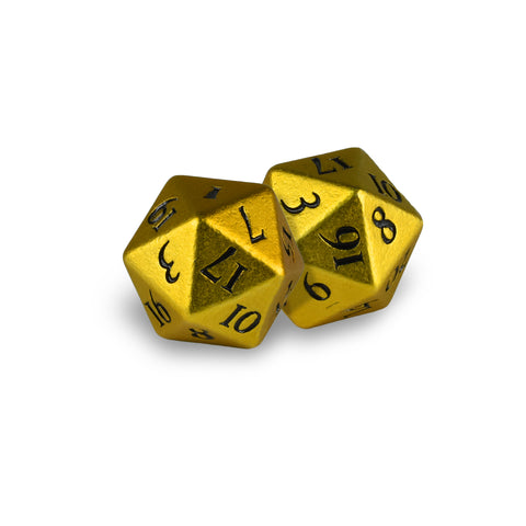 Heavy Metal Dice - D20 2-Dice Set Retail Starter Kit | Nexcstoioe